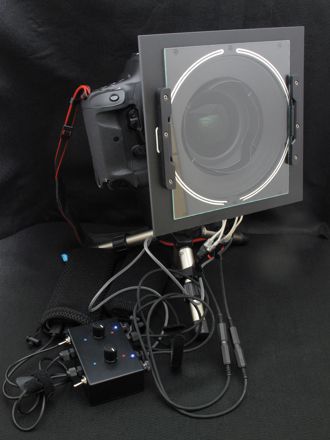 NiSi　150Holder　System 遮光板付きヒーティングプレート装着例